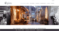 Desktop Screenshot of hotel-orphee.de